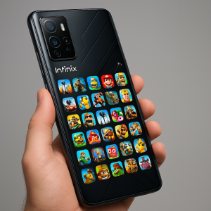 للبيع جوال infinix مخصص للألعاب أكثر من 3500 لعبة بداخله!